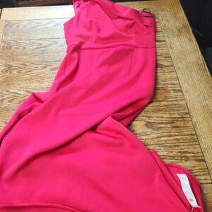 NWT Black Halo Eve red one shoulder maxi dress sz 14